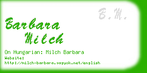 barbara milch business card
